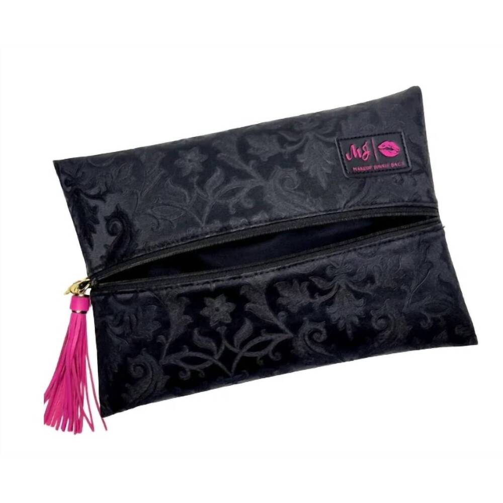 NEW MAKEUP JUNKIE women's romance bag in black